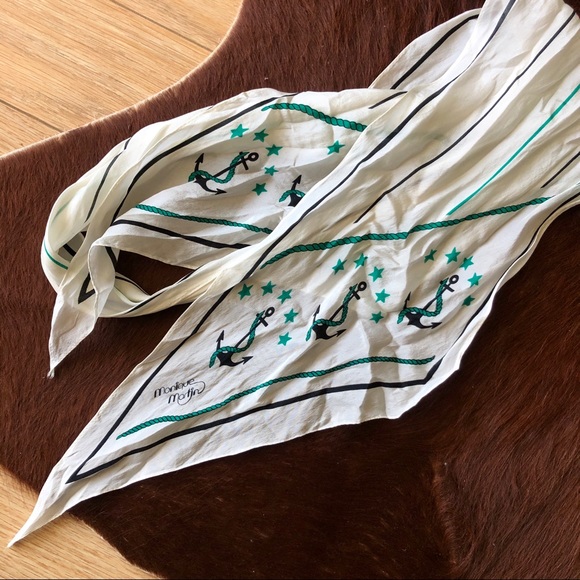 Vintage Monique Martin Silk Scarf - Picture 8 of 11